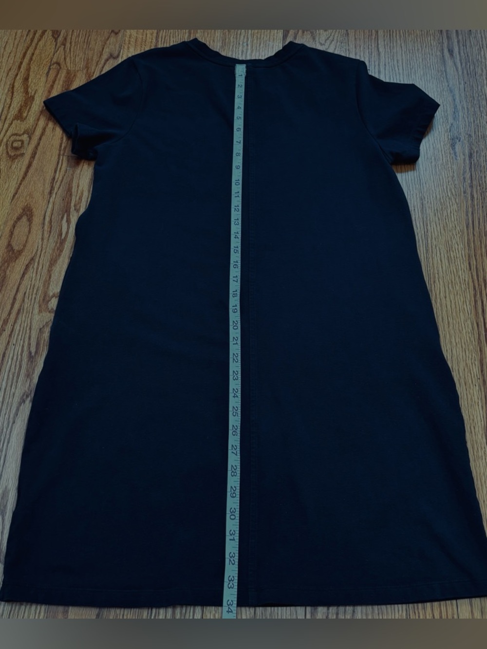 Banana Republic slouchy office black short sleeve pullover T-shirt dress Women M - Picture 16 of 16